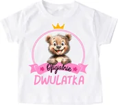 Koszulki dla dziewczynek - koszulka urodzinowa dla dziewczynki (2 latka) - miniaturka - grafika 1