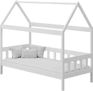 Łóżka dla dzieci i młodzieży - Elior Białe skandynawskie łóżko domek - Dada 3X 180x90 cm - miniaturka - grafika 1