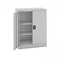 Szafki biurowe - B2B Partner Szafka dwudrzwiowa, zamek cylindryczny, 1040 x 800 x 435 mm - miniaturka - grafika 1