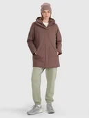 Kurtki damskie - 4F Płaszcz przejściowy membrana 8000 damski - brązowy S - miniaturka - grafika 1