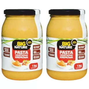 Big Nature Pasta orzechowa kremowa zestaw 2 x 1 kg - Słodkie kremy i masła - miniaturka - grafika 1