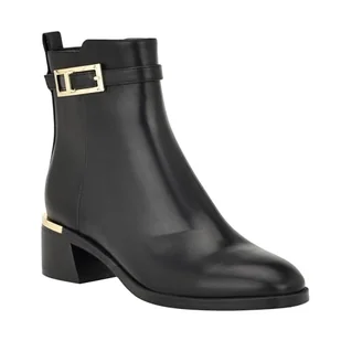 Calvin Klein Damskie botki Jallis, czarne 002, 7 UK, Czarny 002, 40 EU - Botki damskie - miniaturka - grafika 1