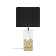 Lampy stojące - Lampa stołowa SUNFLOWER E27 - czarny/złoty - miniaturka - grafika 1