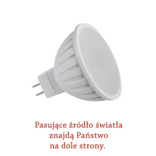 Lampa LED 1xGx5,3 MR16 nieruchoma,Biała , oprawa punktowa ARGUS CT-2114-W - Oprawy, klosze i abażury - miniaturka - grafika 2