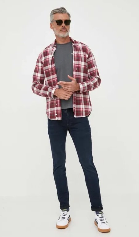 PEPE JEANS GRANATOWE RURKI MĘSKIE DŁUGIE 30/32 2Z6B6_G* T4A