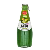 Soki i napoje niegazowane - Napój owocowy smak kiwi z nasionami bazylii Pran 290ml - miniaturka - grafika 1