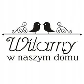 Naklejki na ścianę - Napis na ścianę naklejka Witamy w naszym domu 232, 200x100 cm - miniaturka - grafika 1