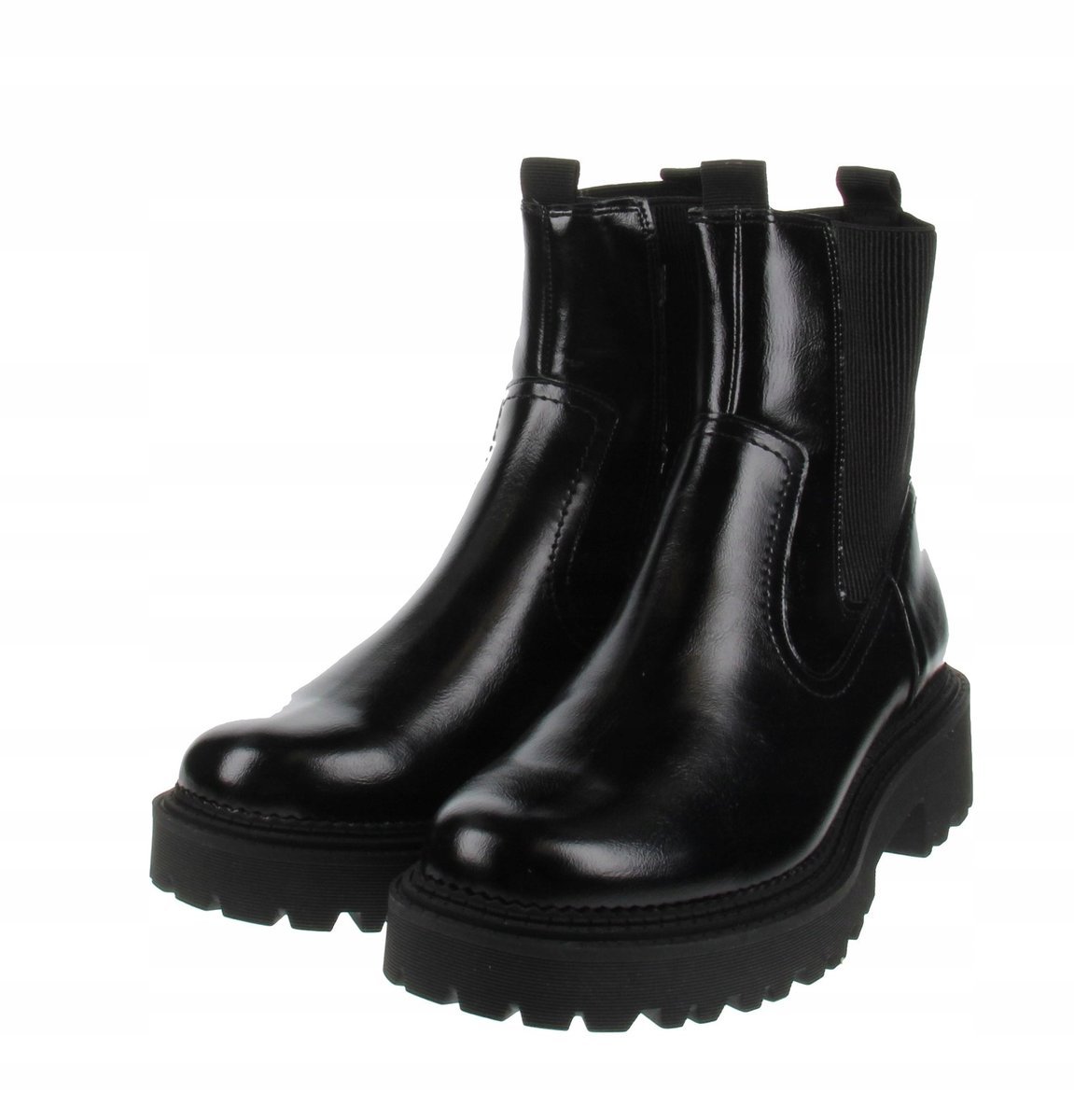 STRADIVARIUS DAMSKIE CZARNE BOTKI WSUWANE GŁADKIE 38 Ż7B