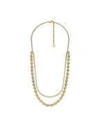 Naszyjniki - Fossil Naszyjnik All Stacked Up JA7248710 Złoty - miniaturka - grafika 1