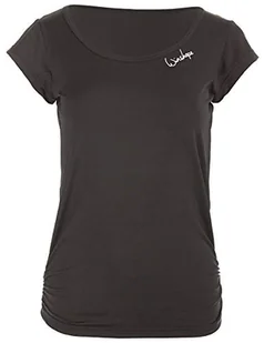 WINSHAPE WINSHAPE AET106 damska super lekka funkcjonalna koszulka z krótkim rękawem AET106, Slim Style Fitness Yoga Pilates Tanktop, czarna, 2XL AET106-SCHWARZ-XXL - Koszulki i topy damskie - miniaturka - grafika 1