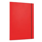 Teczki i skoroszyty - OFFICE PRODUCTS Teczka z gumką PP, A4/15, 3-skrz., czerwona 21187311-04 - miniaturka - grafika 1