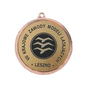 Gadżety dla kibiców - Medal metalowy z grawerowaniem na laminacie - miniaturka - grafika 1