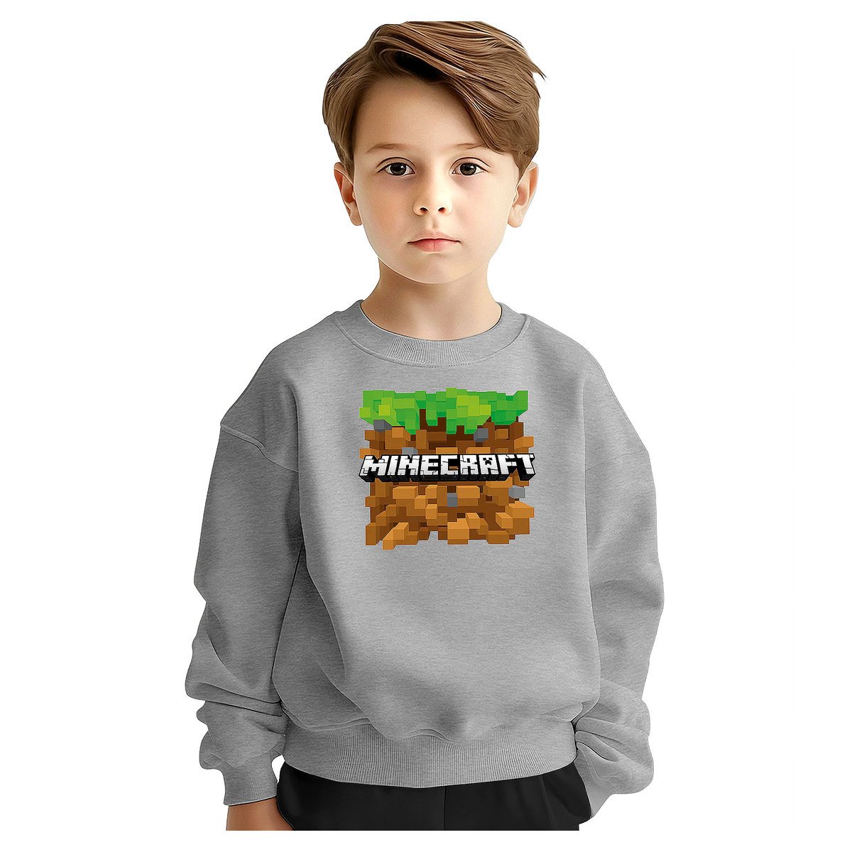 BLUZA DZIECIĘCA MŁODZIEŻOWA MINECRAFT 122-128 WZORY PREZENT JAKOŚĆ