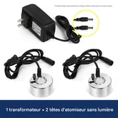 Opryskiwacze - Nawilżacz ultradźwiękowy z 2 głowicami, jedna lub dwie głowice rozpylające, brak światła + transformator, duża objętość mgiełki - miniaturka - grafika 1