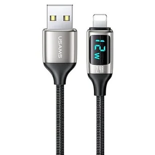USAMS Kabel pleciony U78 lightning 1.2m 2.4A Fast Charging biały - Kable USB - miniaturka - grafika 1