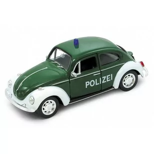 Welly 1:34 VW BEETLE - POLIZEI zielony - Samochody i pojazdy dla dzieci - miniaturka - grafika 1