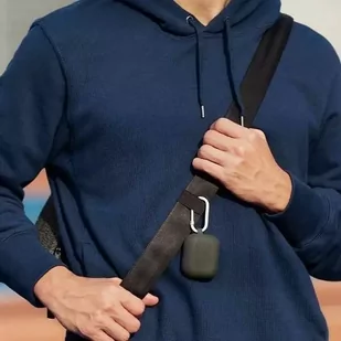 Etui ochronne na słuchawki UNIQ Vencer do AirPods Pro 2 gen. Silicone szary/chalk grey - Akcesoria do słuchawek - miniaturka - grafika 4