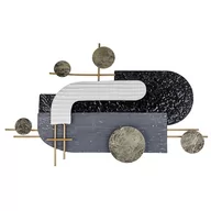 Dekoracje domu - Dekoracja ścienna czarno-złota LUTETIUM - miniaturka - grafika 1