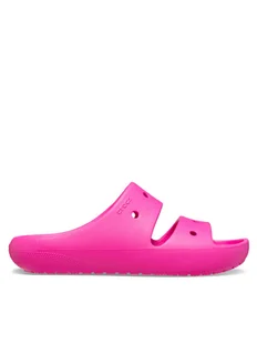 Crocs Klapki Kids' Classic Sandal 209421 Różowy - Buty dla dziewczynek - miniaturka - grafika 1