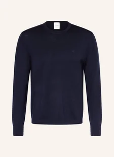 Calvin Klein Sweter Z Wełny Merino blau - Swetry męskie - miniaturka - grafika 1