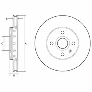 Delphi TARCZA HAMULCOWA VW - Tarcze hamulcowe - miniaturka - grafika 1