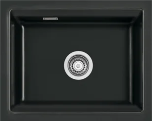 SystemCeram KARA 57-F/O NERO 68 (czarny połysk) (51020168) - Zlewozmywaki - miniaturka - grafika 1