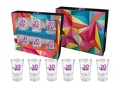 Kieliszki - KIELISZKI 30 URODZINY GEOMETRIA 35ml 6szt - miniaturka - grafika 1