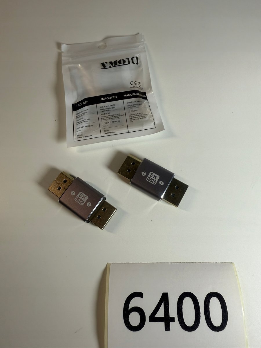 Adapter displayPort męski przedłużka 8K UHD (6400-93)