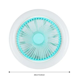 Lampa sufitowa E27 z głowicą wentylatora, dwufunkcyjna - Akcesoria i części AGD - miniaturka - grafika 1