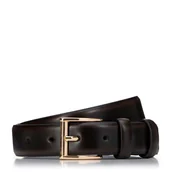 Paski - Klasyczny damski pasek skórzany brązowy - miniaturka - grafika 1