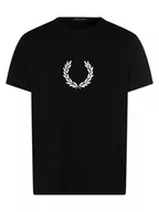 Koszulki męskie - Fred Perry - T-shirt męski, czarny - miniaturka - grafika 1