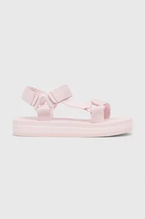 Buty dla dziewczynek - Polo Ralph Lauren sandały dziecięce kolor różowy - grafika 1