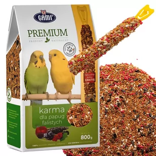 GAMI PREMIUM - KARMA DLA PAPUG FALISTYCH + KOLBA - Akcesoria dla ptaków - miniaturka - grafika 1
