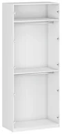 Szafy - Biały korpus szafy z dwoma drążkami 100 cm L7-A17 - miniaturka - grafika 1