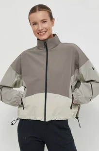 Under Armour kurtka treningowa Unstoppable kolor beżowy przejściowa oversize 1374889 - Kurtki damskie - miniaturka - grafika 1