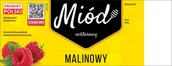 Akcesoria do hodowli zwierząt - Etykiety samoprzylepne na miód malinowy (100szt) - miniaturka - grafika 1