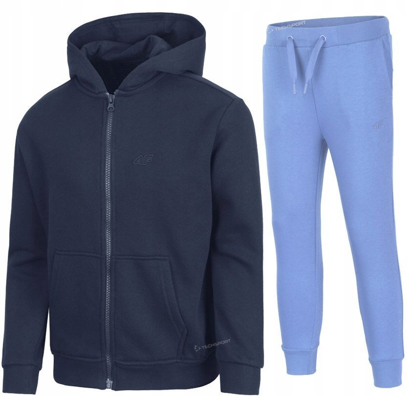 4F OCIEPLANY DZIEWCZÄCY DRES KOMPLET BLUZA SPODNIE / rozm 164