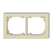 Klawisze i ramki - Karlik Ramka podwójna Deco pastel matt - orzech ziemny - miniaturka - grafika 1