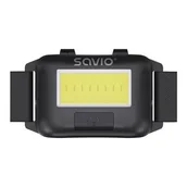 Latarki - Latarka czołowa Savio Latarka czołowa LED, COB, 140 lm, zasięg 10m, 4 tryby, FL-01 - miniaturka - grafika 1