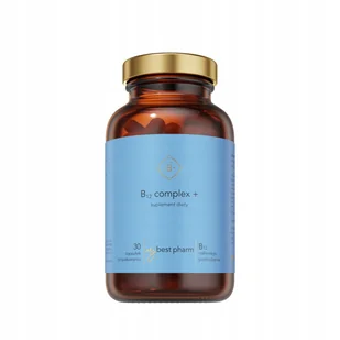 MyBestPharm MyBestB12 Complex+ Kompleks witamin B 30 kapsułek - Witaminy i minerały - miniaturka - grafika 1