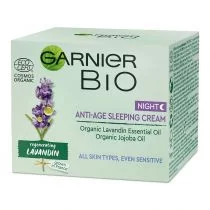Garnier Bio Regenerating Lavandin Anti-Age Sleeping Night Cream krem przeciwzmarszczkowy do każdego typu cery na noc 50ml