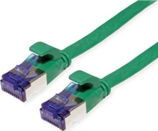 Value Patchkabel VALUE FTP, Cat.6A Class EA, extra plat, groen, 5 m - Patchcordy - miniaturka - grafika 1