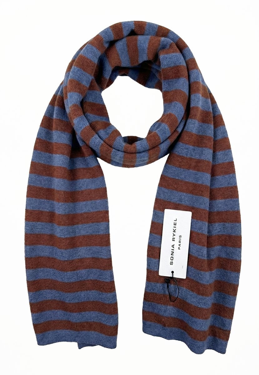 Szalik Sonia Rykiel z jedwabiu i bawełny