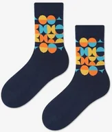 Skarpetki męskie - Skarpety męskie bawełniane w geometryczny wzór Circles Marilyn - miniaturka - grafika 1