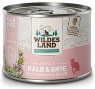 Mokra karma dla kotów - Wildes Land Cat Classic Adult Kalb & Ente puszka 200g - miniaturka - grafika 1