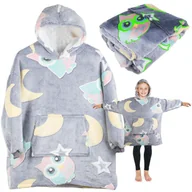 Koce - Ciepła Bluza Koc Świecąca Dla Dziecka Junior 2W1 - miniaturka - grafika 1