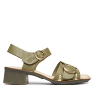 Sandały damskie - Sandały Fly London Eblifly P145238 Zielony - miniaturka - grafika 1