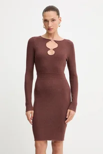 Fracomina sukienka kolor brązowy maxi dopasowana FS25WD5010K501Q7 - Sukienki - miniaturka - grafika 1