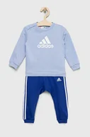 Dresy damskie - adidas dres dziecięcy I BOS LOGO kolor niebieski - miniaturka - grafika 1