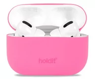 Akcesoria do słuchawek - Holdit Silicone Case AirPods Pro 1&2 Bright Pink - miniaturka - grafika 1